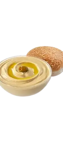 Hummus With Bread Bun